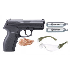 Kit Pistola P10 + Gafas De Tiro + 2 Garrafas + Bbs