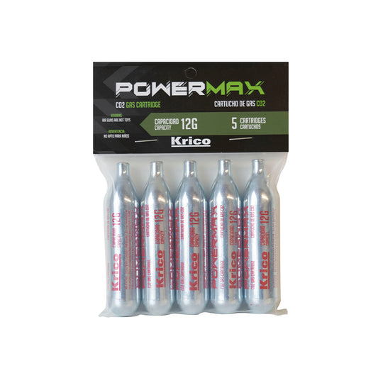 Garrafa Cartucho Co2 Pack x5 Aire Comprimido Pistola Rifle