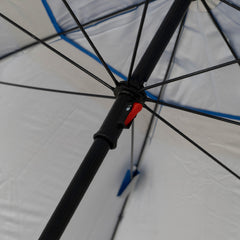 Sombrilla con rompeviento Azul