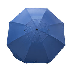 Sombrilla con rompeviento Azul