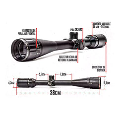 Mira Telescopica Varmint Rgb 4-16x40 R4 Iluminado