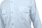 Camisa Manga Larga Hombre Supplex Celeste