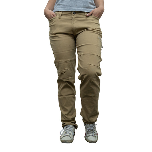 Pantalón Elastizado Mujer Arena