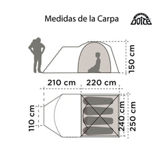Carpa familiar domo Llaima XR4
