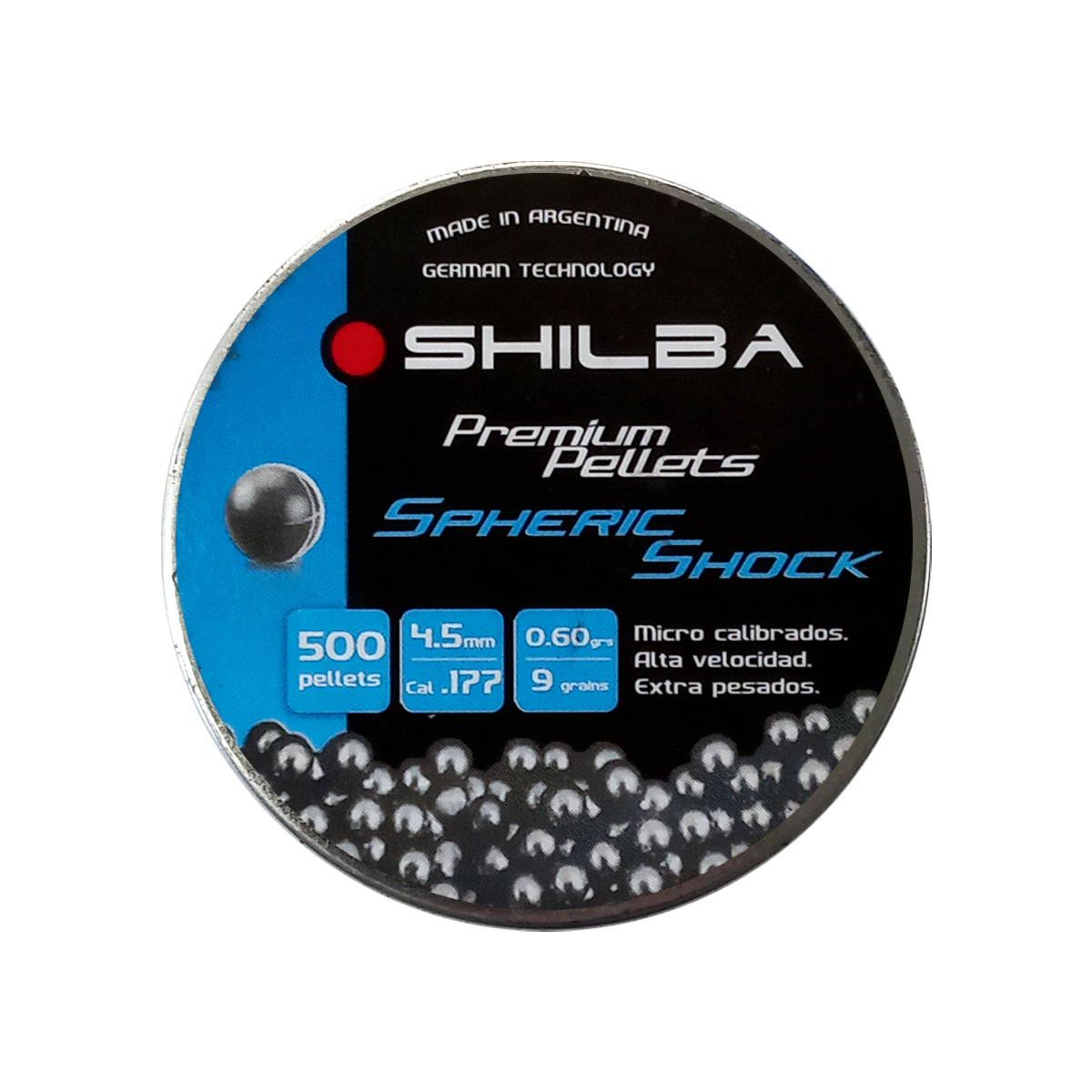 Balines Esféricos lata x500 Pellets 4.5mm Aire Comprimido Rifle