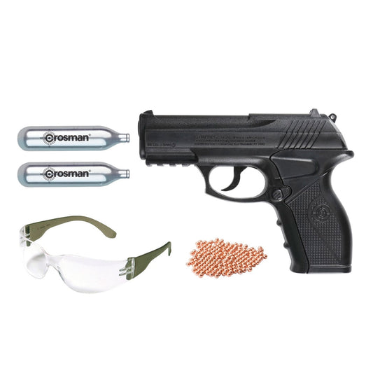 Kit Pistola P10 + Gafas De Tiro + 2 Garrafas + Bbs