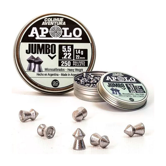 Balines Jumbo 5,5mm Lata x250 Aire Comprimido Rifle
