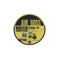 Balines 5.5mm Airboss Match Competicion Lata x250 Aire Comprimido