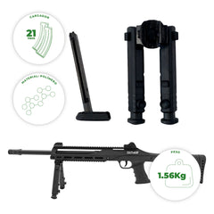 Rifle Co2 Tac A Bb Acero Esféricos 4.5mm Semiauto