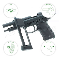 Pistola Co2 FULL METAL BLOWBACK Bersa X9