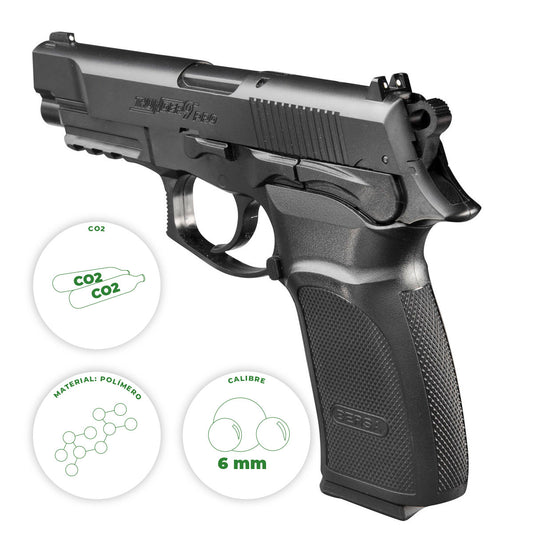 Pistola Co2 Bersa Thunder 9 Pro 6mm Balines