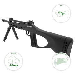 Rifle Co2 Tac A Bb Acero Esféricos 4.5mm Semiauto