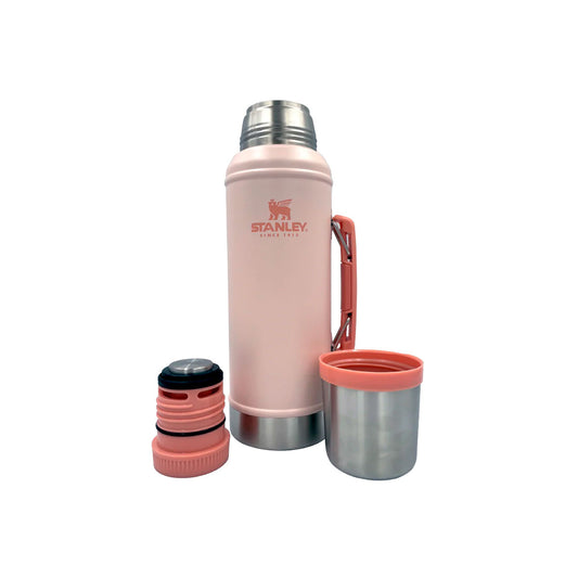 Termo Clásico Asa Plegable Cebador 950 ml Rosa