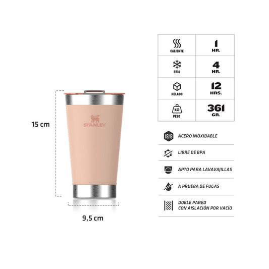 Vaso Pinta con destapador 473 ml