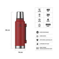 Termo Clasico 1.4 Lt. Asa Plegable