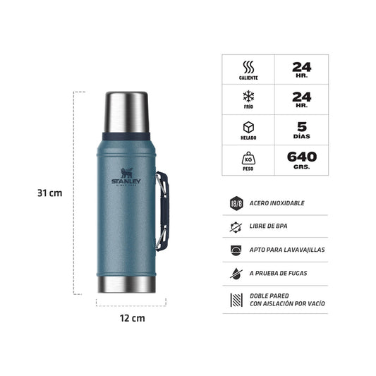 Termo Clásico Asa Plegable 950 ml