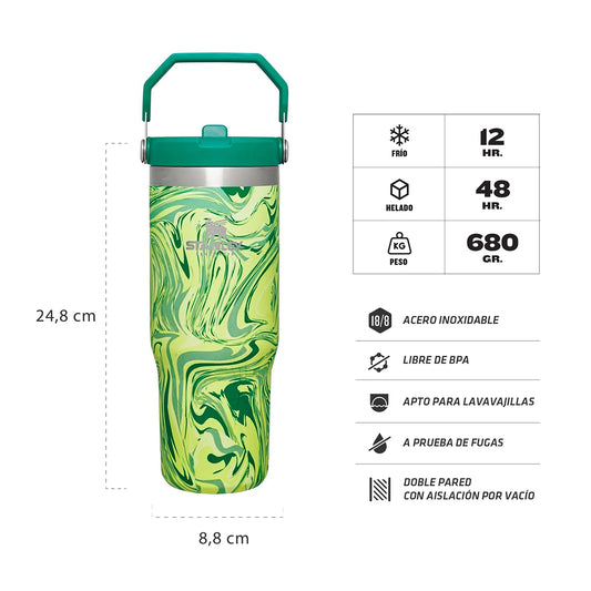 Botella Térmica Flip Straw sorbete 887 Ml