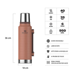 Termo Clasico 1.4 Lt. Asa Plegable