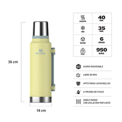 Termo Clasico 1.4 Lt. Asa Plegable