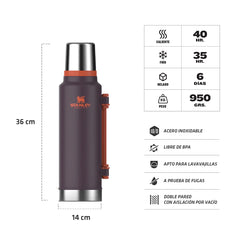 Termo Clasico 1.4 Lt. Asa Plegable