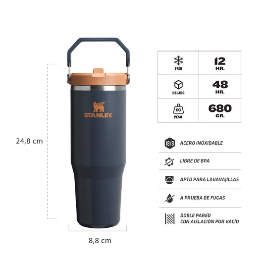 Botella Térmica Flip Straw Tumbler 887 ml