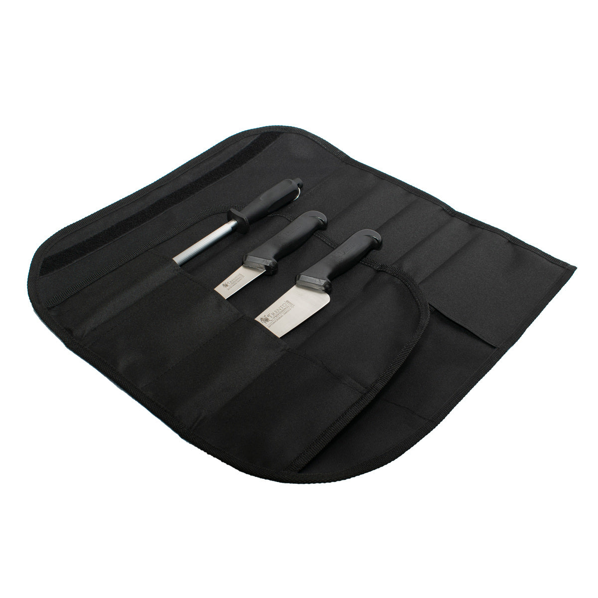 Set Cuchillo Cocina + Chaira y Funda Portable Chef