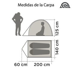 Carpa familiar Andina XR2 Personas IMPERMEABLE