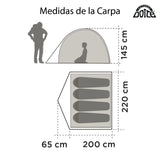 Carpa familiar Andina XR4 Personas IMPERMEABLE