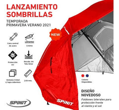 Sombrilla C/ Rompeviento Tipo Carpa Playa + Funda