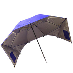 Sombrilla con rompeviento Azul