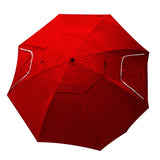 Sombrilla con rompeviento Rojo
