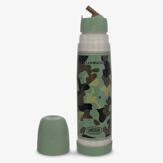 Termo de Acero Inoxidable Camuflado LUMINOX Con Pico Matero