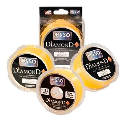 Nylon Monofilamento Diamond 0.40mm 100m Baja Memoria