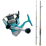 Combo Reel Spirex 2500fg + Caña Rain Forest 2 Tramos 7-14lb Spinning