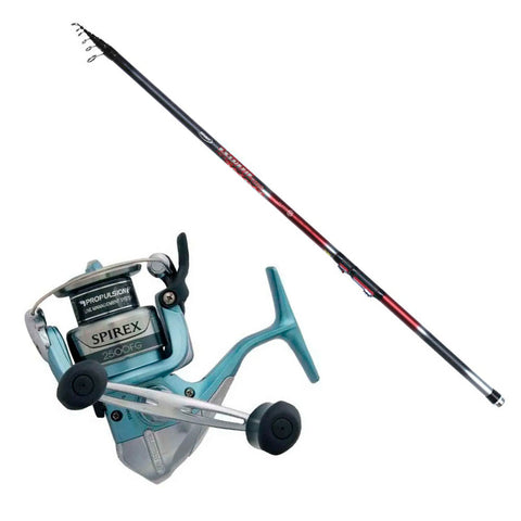 Combo Reel 2500 + Caña 4.5mts Pejerrey