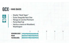 Caña Gcx 782c 6.6 Pies 8-14lbs 1 Tramo Bait