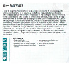 Caña Mosca Fly Nrx+ Salt 790-4 9 Pies Línea #7 4t