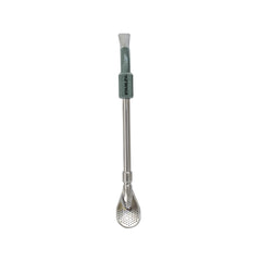Bombilla de Acero para Mate Spoon Verde Tradicional NEW