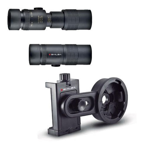 Combo Monocular Zoom 7 - 17 X 30 + Adaptador Para Celular