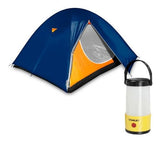 Combo Carpa + Farol Camping Aventura Playa P/ 4 Personas