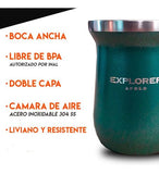 Set Matero Termo Doite 1 Litro + Mate Acero Inoxidable