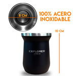 Set Matero Termo Doite 1 Litro + Mate Acero Inoxidable