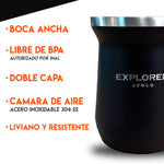 Set Matero Termo Doite 1 Litro + Mate Acero Inoxidable