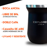 Set Matero Termo Doite 1 Litro + Mate Acero Inoxidable