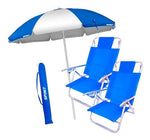Combo Playa 2 Resposeras Silla Pleglabe + Sombrilla Funda