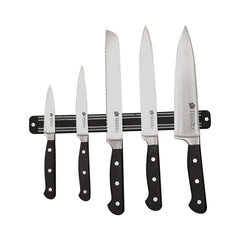 Set 5 Cuchillos de acero inoxidable + barra magnética