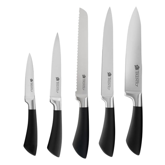Set 5 Cuchillos de acero inoxidable Gourmet c/ barra magnetica