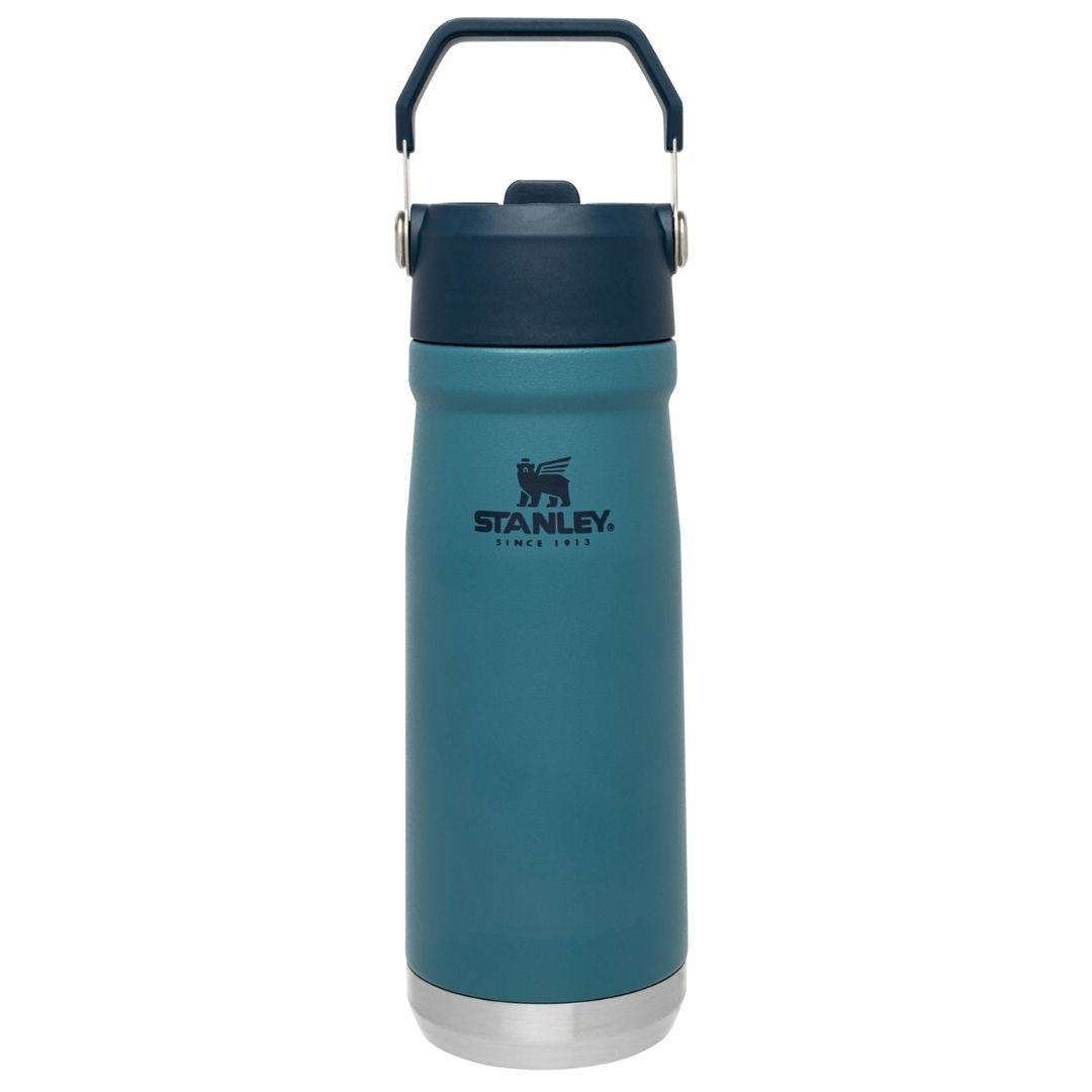 Botella Flip Straw 500 Ml. Azul