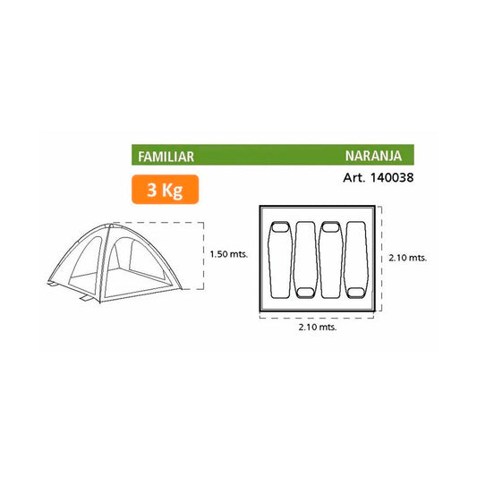 Carpa playera 4 personas Refugio IV