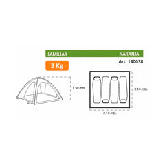 Carpa playera 4 personas Refugio IV